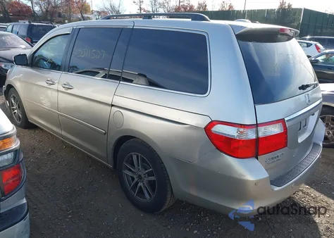 2007 Honda Odyssey Touring from USA, damaged, VIN 5FNRL38897B120109